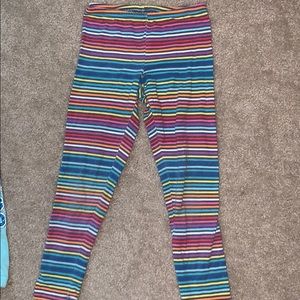 Stripped colorful tights